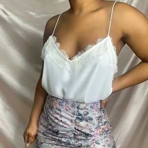 BAR III Dainty lace cami top